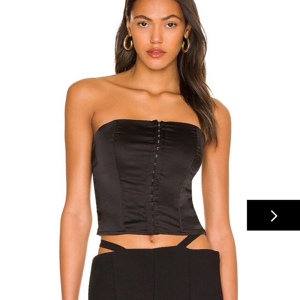 NWT Revolve Superdown Cailyn Corset Top in Black